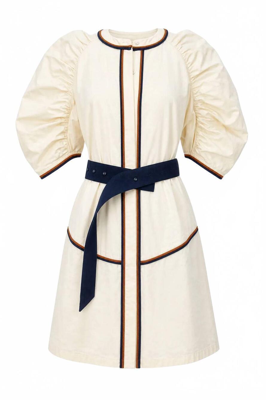 NEW NEVER A WALLFLOWER women's solstice short dress in cream
